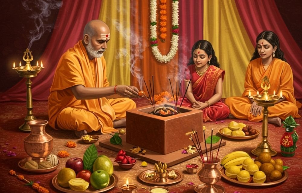 Poojan  and Anushthan