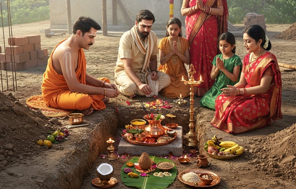 Home Beginning or Bhoomi Pujan