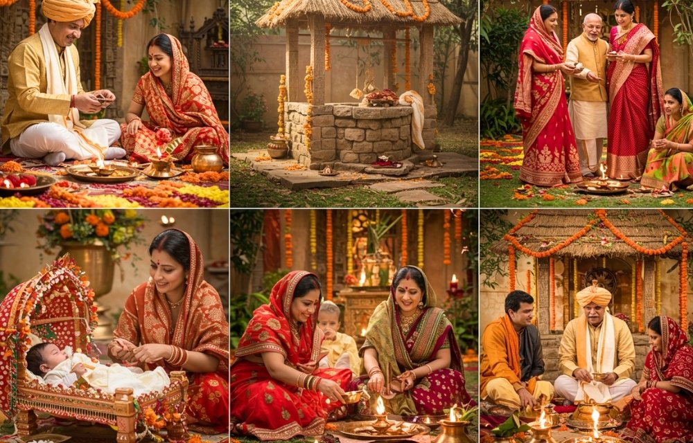 Naming ceremony / Jalwa Puja / Kua Poojan