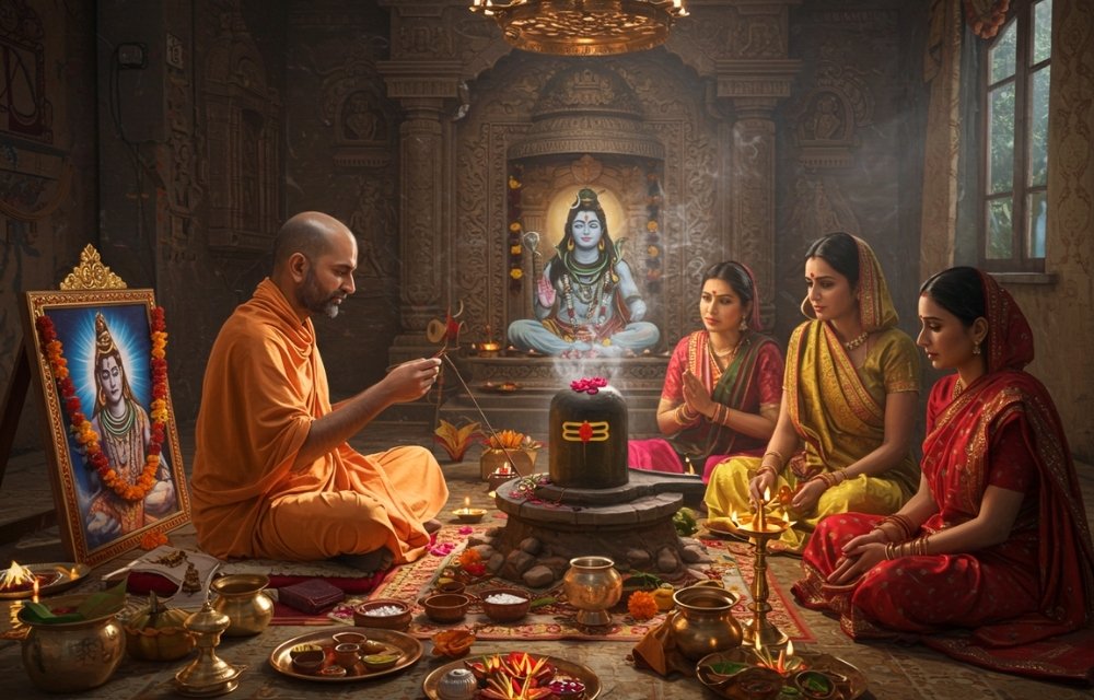 Mahamrityunjaya Savalaksha Japa Ritual and Rudrabhishekam